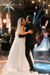 Chic White Ball Gown Sweetheart Sleeveless Sequined Chapel Train Tulle Wedding Dress